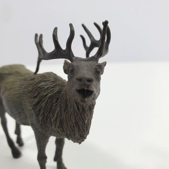 New Ray Elk 3" Vintage Figure Wildlife Brown Plastic - Picture 14 of 16